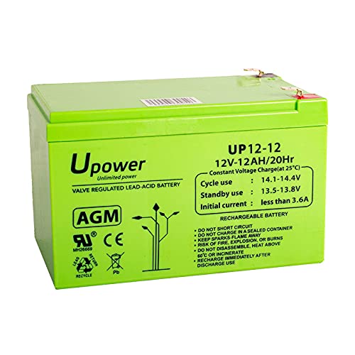 Master U-Power Bateria Plomo Agm 12Ah 12V