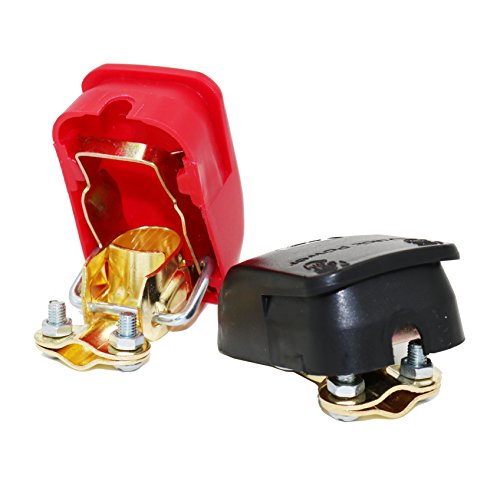 MOTOPOWER MP69011 Battery Quick Release Connectors Battery Quick Disconnect Terminals (Red & Black)