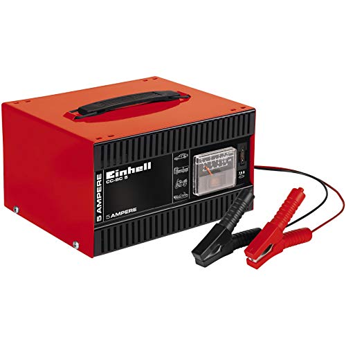 Einhell Cargador de baterías CC-BC 5(p. baterías de 16-80 Ah, 12 V tensión carga)