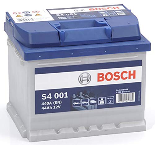 Bosch S4001 Batería de coche 44A/h, 440A, tecnología de plomo-ácido para vehículos sin sistema Start y Stop